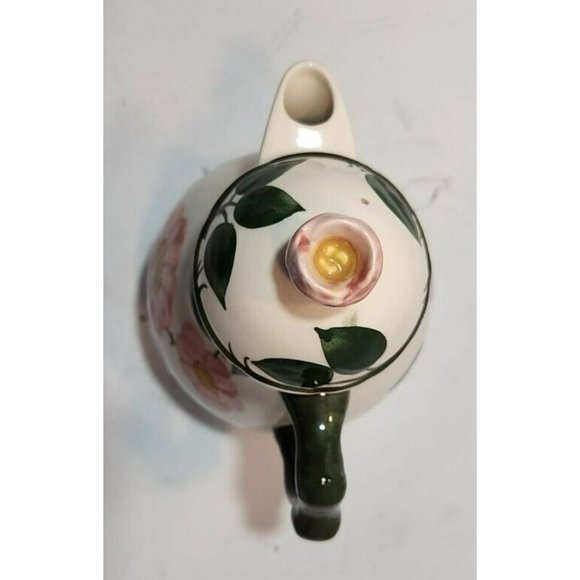 Vtg Villeroy Boch Wild Rose Teapot, Sugar Bowl, And Creamer Excellent Condition - Picture 6 of 16